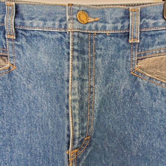 Vintage 80s denim mini skirt - Picture 4 of 11